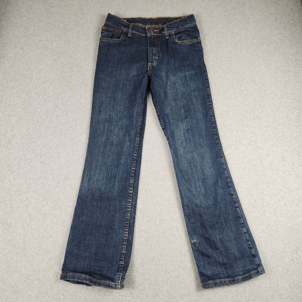 Wrangler Bootcut Jeans Womens 14 Blue Denim Cotton 5 Star Premium Relaxed Fit